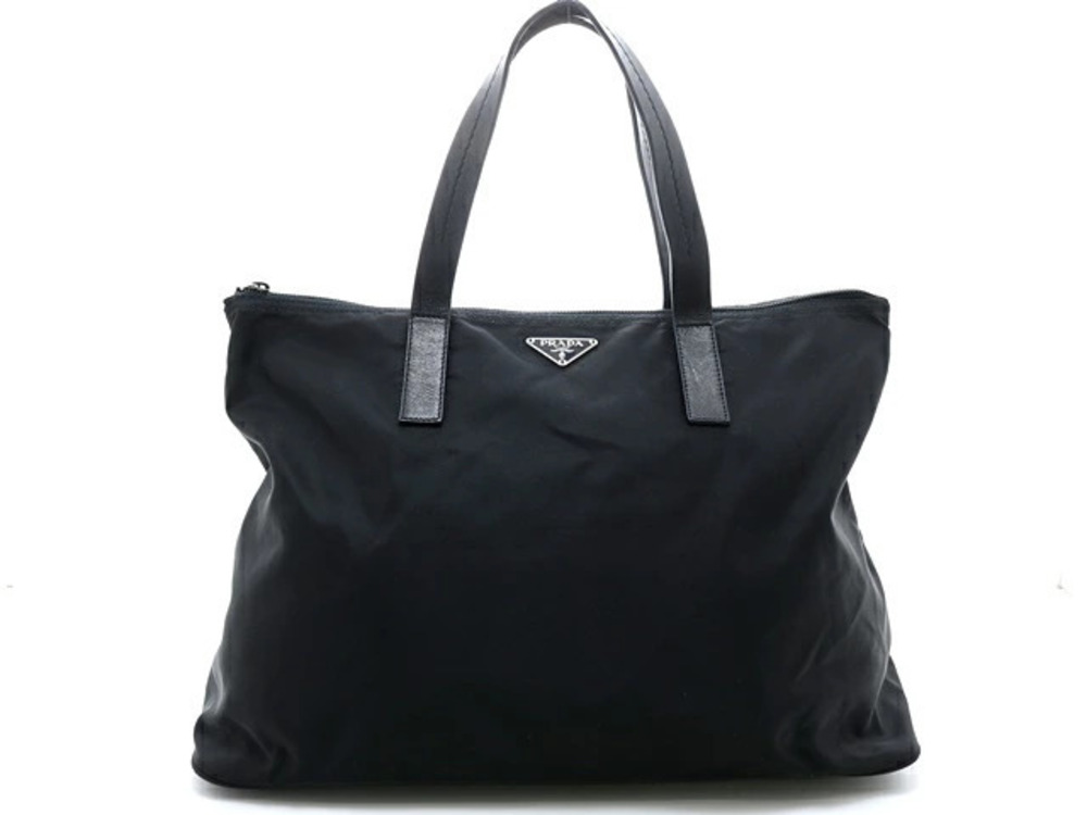 Prada Tote Tessuto Saffiano bag black calfskin